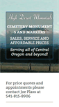 Mobile Screenshot of highdesertmemorials.com